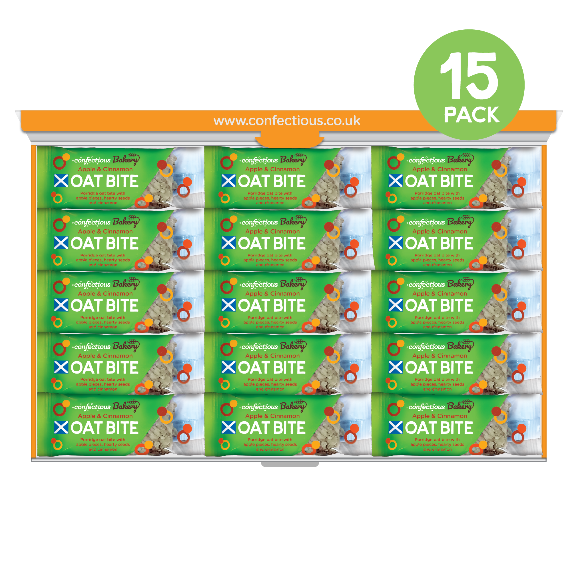 Apple and Cinnamon Oat Bites (15 pack)