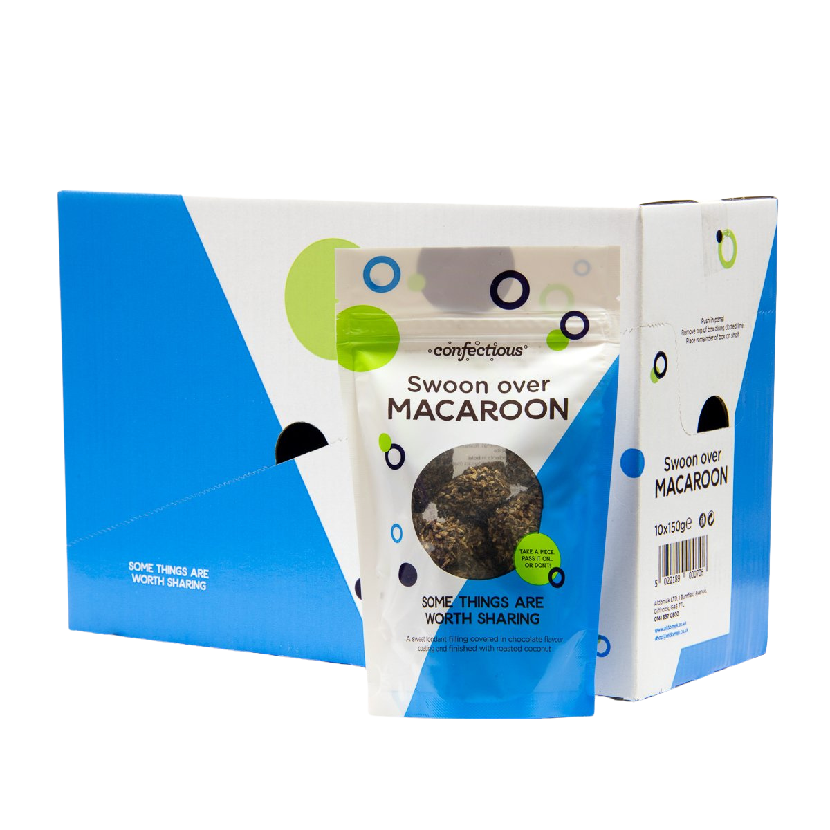 Scottish Swoon over Macaroon 10x150g Sharing Bags Confectious