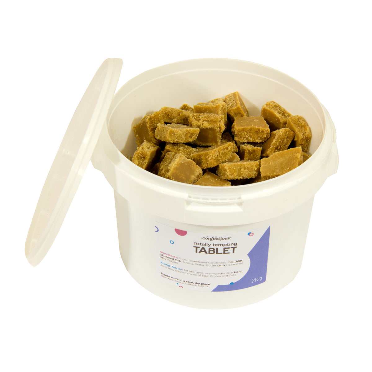 Scottish Totally Tempting Tablet 2kg Tub Confectious