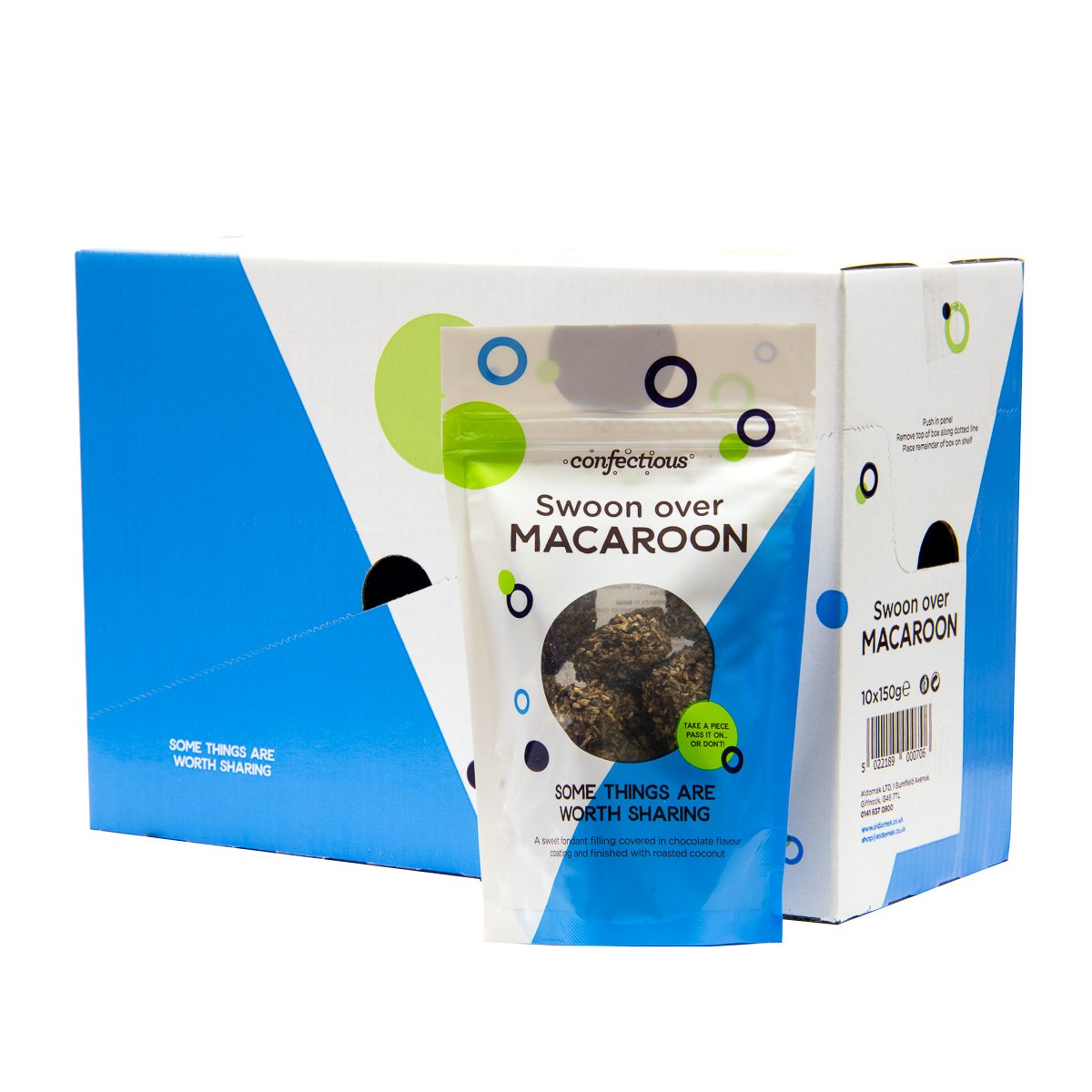Scottish Swoon over Macaroon 10x150g Sharing Bags Confectious