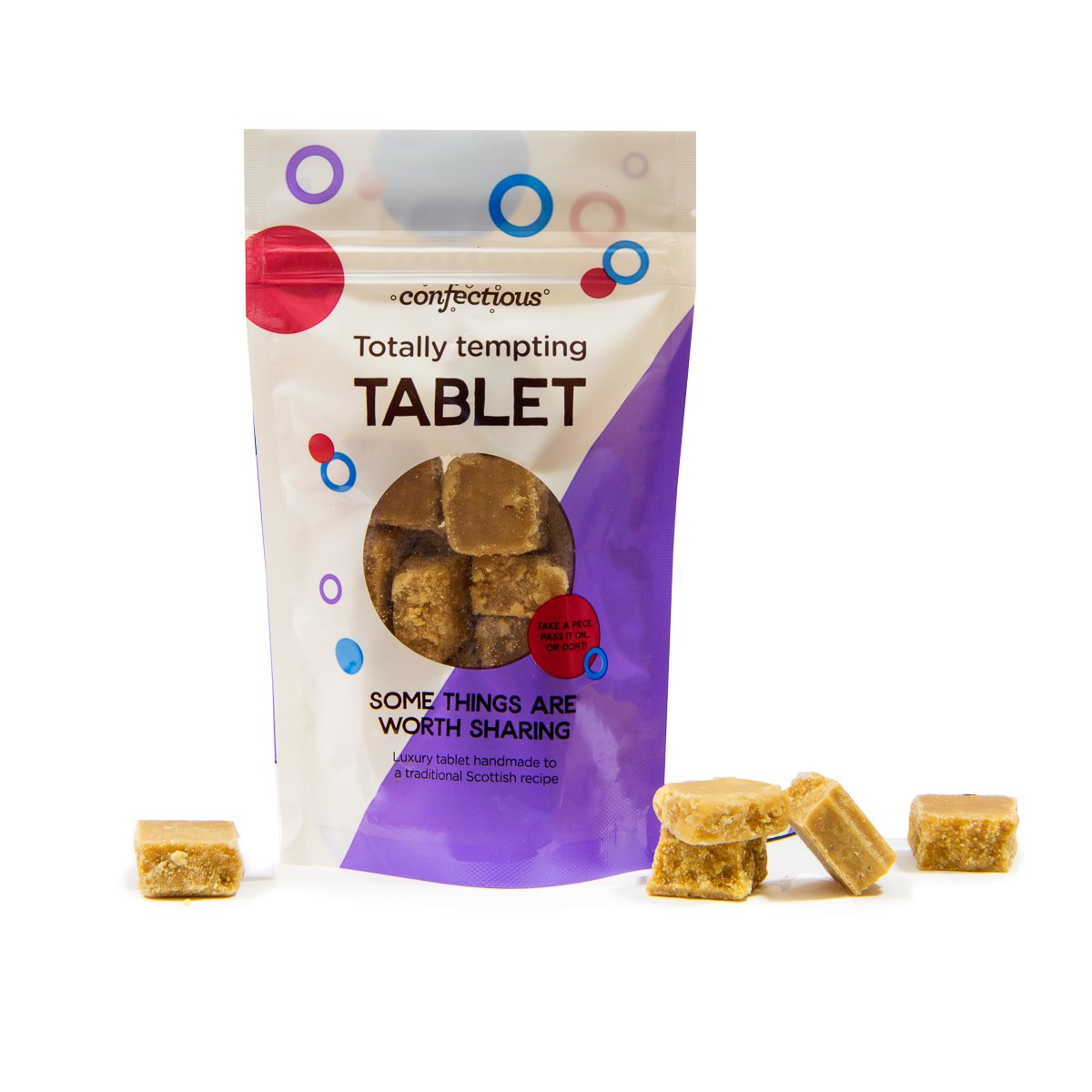 Scottish Totally Tempting Tablet 150g Sharing Bag Confectious